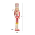 LIGHT BLUE WOODEN NUTCRACKER 28Χ25Χ150CM