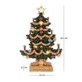 RESIN MULTI XMAS TREE WITH LED 32Χ9.5Χ48.5CM