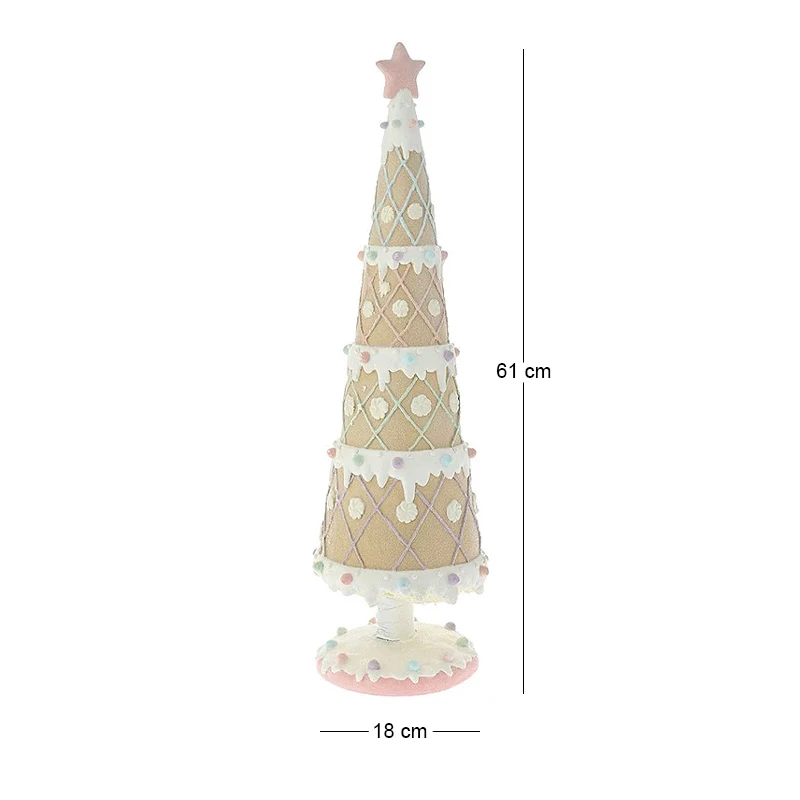 ΠΟΛΥΡΕΖΙΝ GINGERBREAD ΔΕΝΤΡΑΚΙ 18Χ18Χ61 ΕΚ