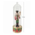 CHRISTMAS RESIN LED SOLDIER IN GLASS DOME 39CM
