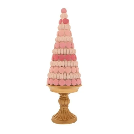 ΠΟΛΥΡΕΖΙΝ ΡΟΖ ΔΕΝΤΡΟ ΑΠΟ MACARON ΣΕ ΧΡΥΣΗ ΒΑΣΗ 14Χ14Χ41ΕΚ