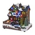 CHRISTMAS REINDEER DODGE ANIMATED WITH LIGHTS AND MUSIC 25X19X25CM