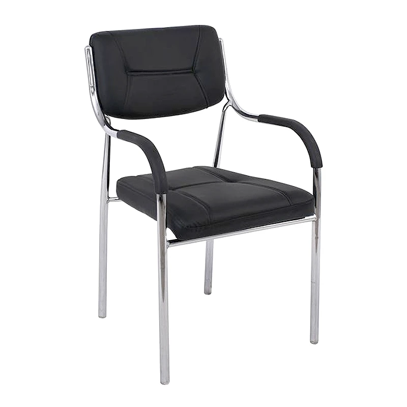 ALPHA Armchair Chrome/Black Pu