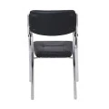 ALPHA Armchair Chrome/Black Pu