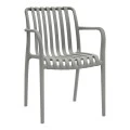 Polypropylene armchair in olive color 53,5x58x80cm.