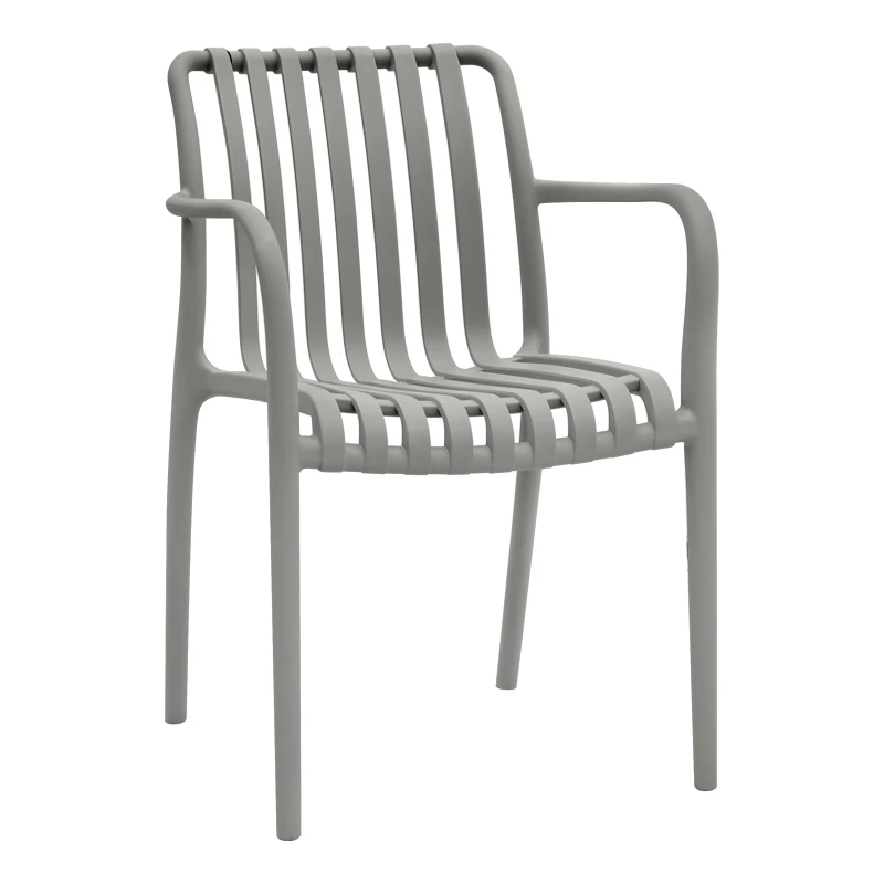 Polypropylene armchair in olive color 53,5x58x80cm.