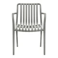 Polypropylene armchair in olive color 53,5x58x80cm.