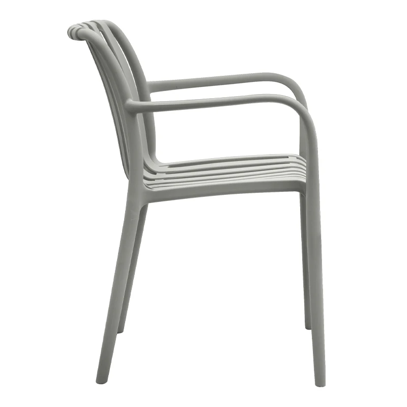 Polypropylene armchair in olive color 53,5x58x80cm.