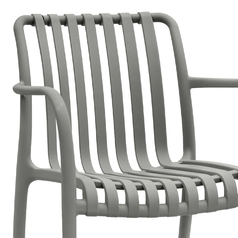 Polypropylene armchair in olive color 53,5x58x80cm.