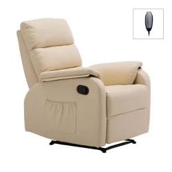 COMFORT Massage Armchair Relax Beige Pu COMFORT Massage Armchair Relax Beige Pu