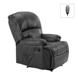 SPACE Massage Armchair Black Pu