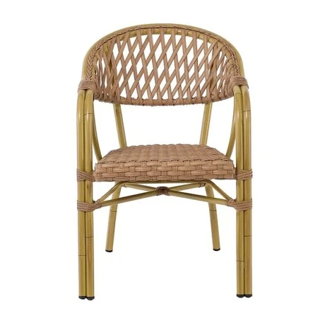 VEGERA Rattan Armchair Alu Teak/Wicker Natural