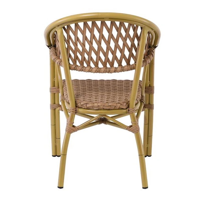 VEGERA Rattan Armchair Alu Teak/Wicker Natural