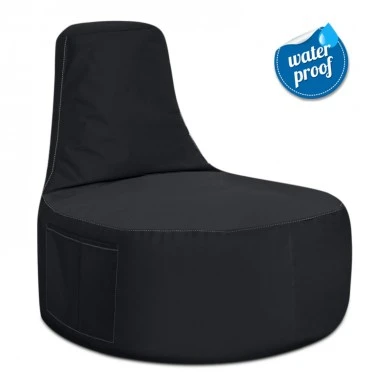 Eva Megapap garden bean bag 100% waterproof in black color