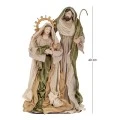 GREEN GOLD HOLY FAMILY FIGURINES 40CM