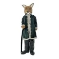 BROWN FOX WITH EMERALD GREEN SUIT 30X36X112CM