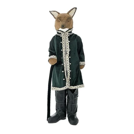 BROWN FOX WITH EMERALD GREEN SUIT 30X36X112CM