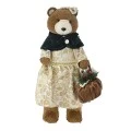 BEAR WITH GREEN DRESS 20X23X50CM