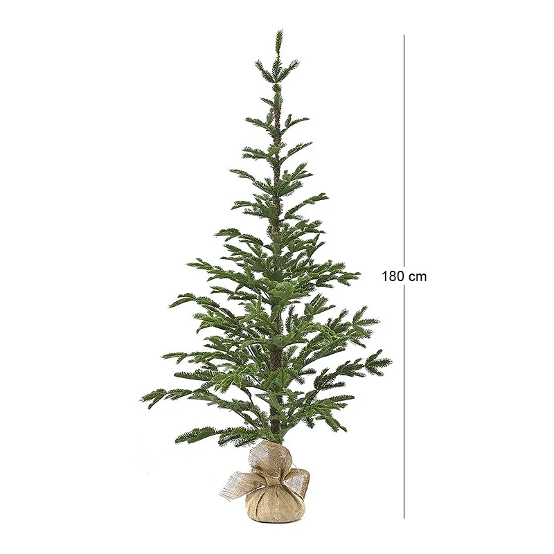 ΠΡΑΣΙΝΟ ΔΕΝΔΡΟ ANGEL PINE  180ΕΚ ΜΕ ΠΛΑΣΤΙΚΑ ΚΛΑΔΙΑ ΣΕ ΤΣΟΥΒΑΛΙ