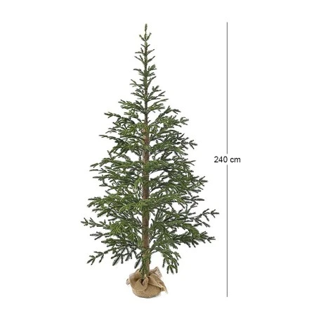 CHRISTMAS GREEN ANGEL PINE 240CM IN JUTE BAG
