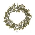 XMAS FROSTED FIR WREATH D42CM
