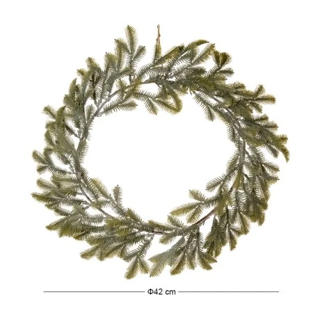 XMAS FROSTED FIR WREATH D42CM