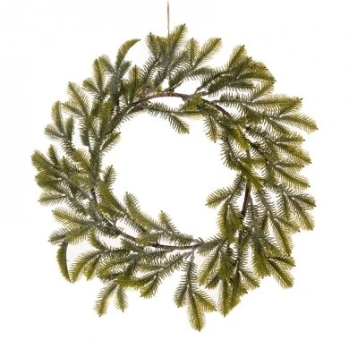 XMAS FROSTED FIR WREATH D55CM