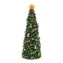 XMAS GREEN COLOUR RESIN WINDING TREE WITH LIGHT, MUSIC AND MOVEMENT 11X11X30CM