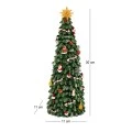 XMAS GREEN COLOUR RESIN WINDING TREE WITH LIGHT, MUSIC AND MOVEMENT 10X10X30CM