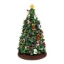 XMAS GREEN COLOUR RESIN WINDING TREE WITH LIGHT, MUSIC AND MOVEMENT 20X20X34CM
