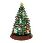 XMAS GREEN COLOUR RESIN WINDING TREE WITH LIGHT, MUSIC AND MOVEMENT 16X16X24CM