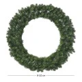 GREEN PVC CHRISTMAS WREATH 120CM