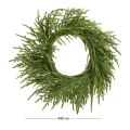 GREEN REAL TOUCH CHRISTMAS WREATH D70CM