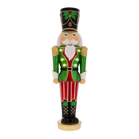 LED GREEN RESIN NUTCRACKER 21X15X69CM