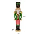 LED GREEN RESIN NUTCRACKER 21X15X69CM
