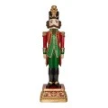XMAS GREEN RED RESIN STANDING NUTCRACKER 65,5X65,5X229CM