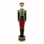 XMAS GREEN BURGUNDY POLYRESIN SOLDIER 32X26X122CM