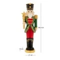 GREEN RESING SOLDIER HOLDING A STAR 21X15X59.5CM