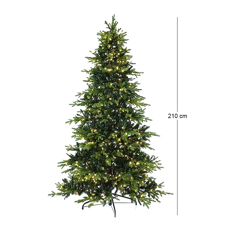 XMAS TREE PRE-LIT GRAND FOREST 210CM WITH 700 LEDS