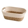NATURAL PAPER ROPE BASKET 33X24X16CM