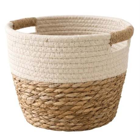 NATURAL PAPER ROPE BASKET D25X19CM