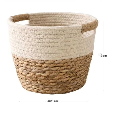 NATURAL PAPER ROPE BASKET D25X19CM