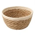 ROPE ROUND BASKET IN CREAM COLOR  D17X8CM