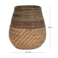 DECO RATTAN POT D17x24CM