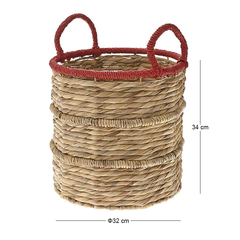 ΨΑΘΙΝΟ ΚΑΛΑΘΙ NATURAL ΜΕ ΚΟΚΚΙΝΑ ΧΕΡΟΥΛΙΑ Φ32x34EK