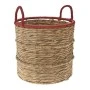WILLOW BASKET WΙΤΗ RED HANDLES D41x46CM
