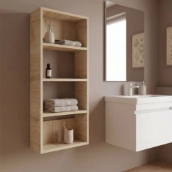 Ραφιέρα τοίχου Rafina Megapap χρώμα sapphire oak 40x15x90εκ. Ραφιέρα τοίχου Rafina Megapap χρώμα sapphire oak 40x15x90εκ.