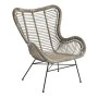CHAIR SEAT RATTAN WITH IRON FRAME 74x50X85CM