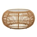 ROUND RATTAN COFFEE TABLE 85X85X45CM