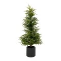 REAL TOUCH CHRISTMAS TREE 120CM IN BLACK POT